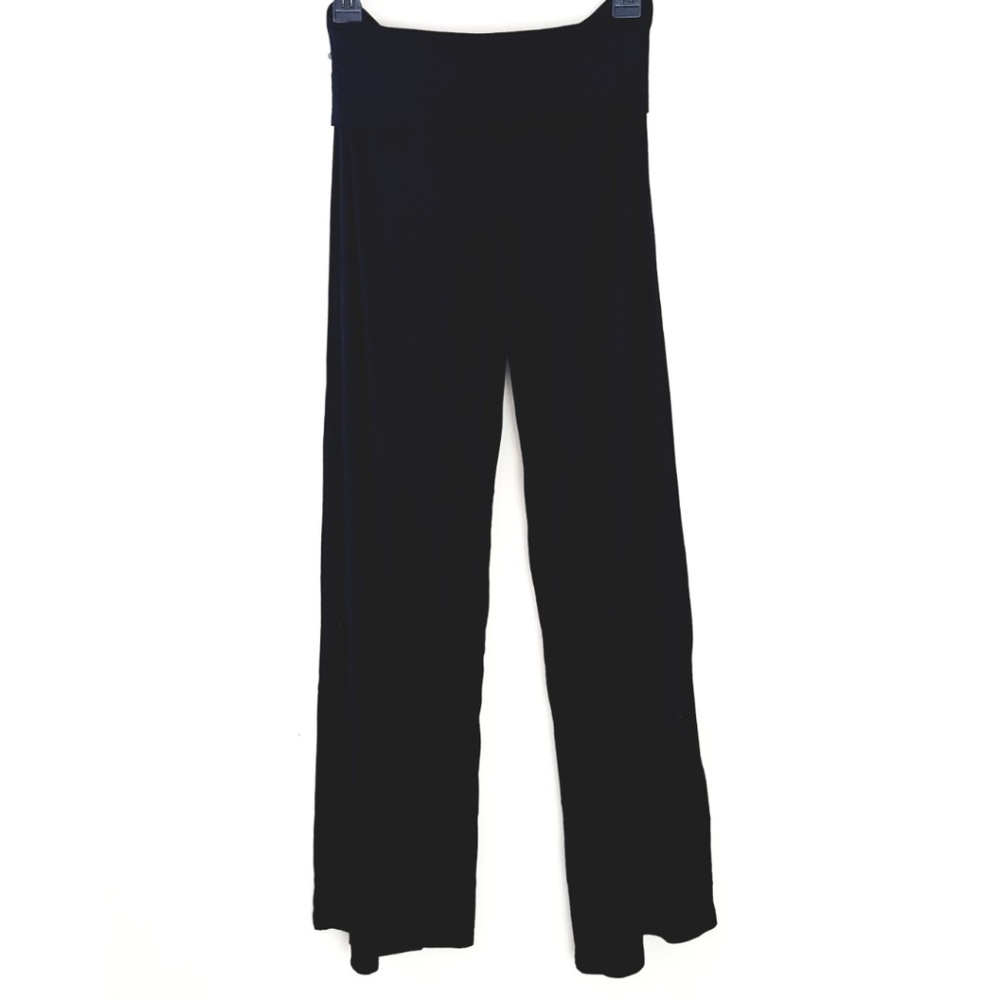 Super Comfy Lounging Black Basic Palazzo Pants - Picture 2 of 3